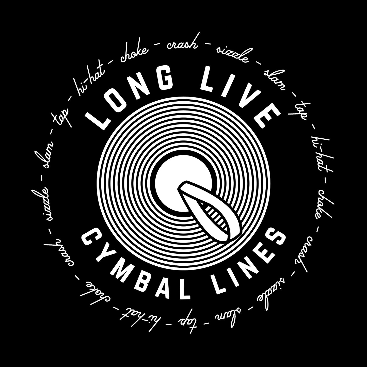 Long Live Cymbal Lines Tee